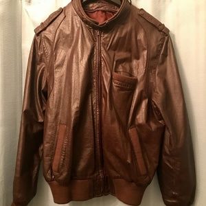 Vintage Members Only Leather Bomber Jacket (M-46)